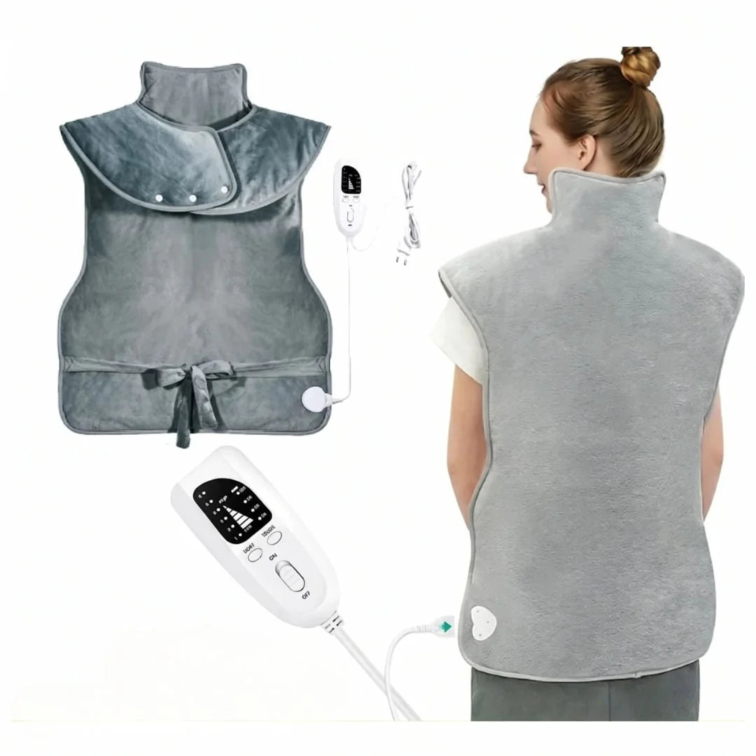 Cozy Electric Heating Blanket in soft flannel with 6 adjustable heat levels for personalized warmth and comfort. 1