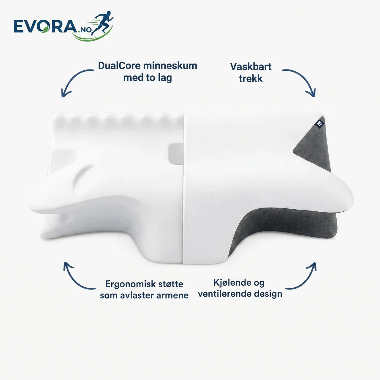 Memory Foam Contour Pillow for Comfortable Sleep