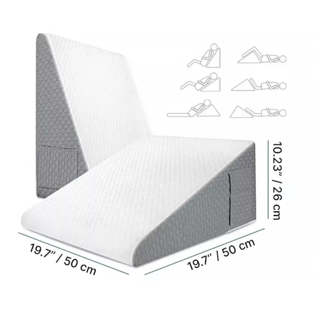 Memory Foam Wedge Pillow for Sleeping & Relaxation