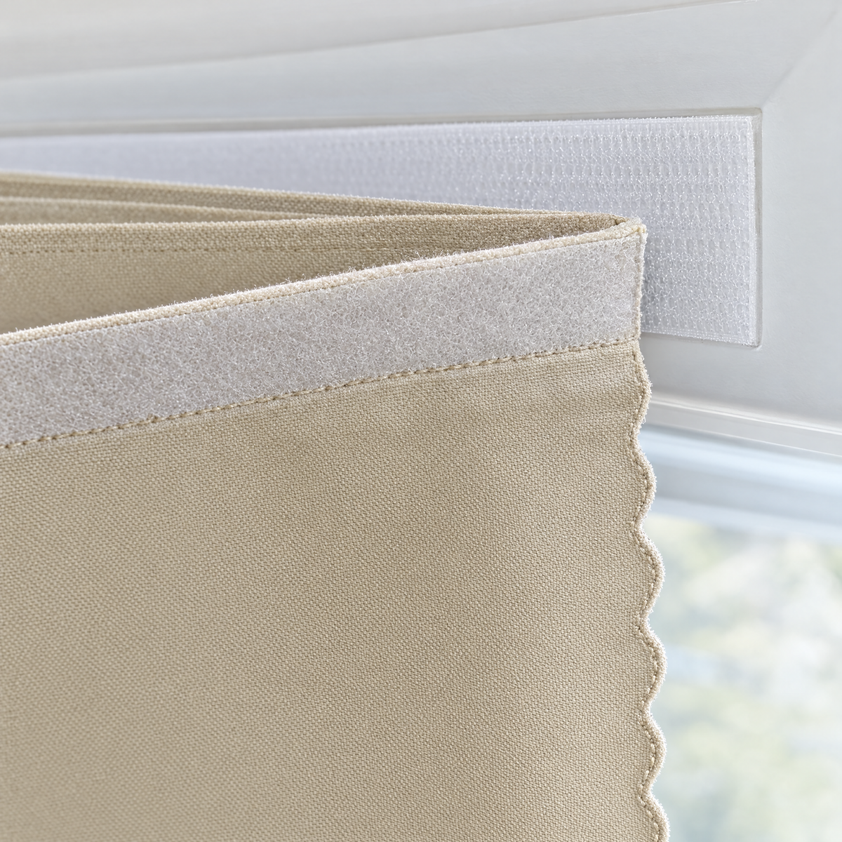 Self-Adhesive Blackout Curtain with Velcro Backing 4