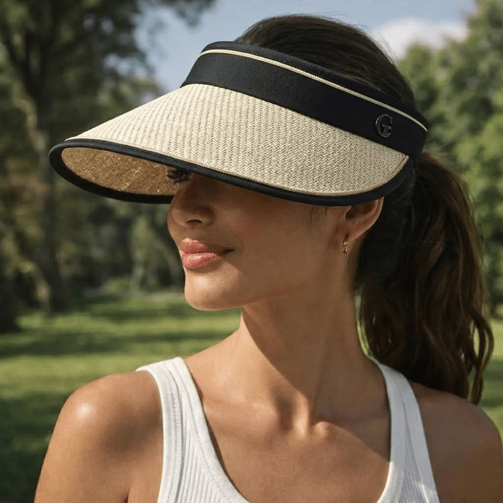 Lightweight Soleil Sun Hat with a wide brim for women, offering stylish UV protection and comfort for sunny days outdoors. 0