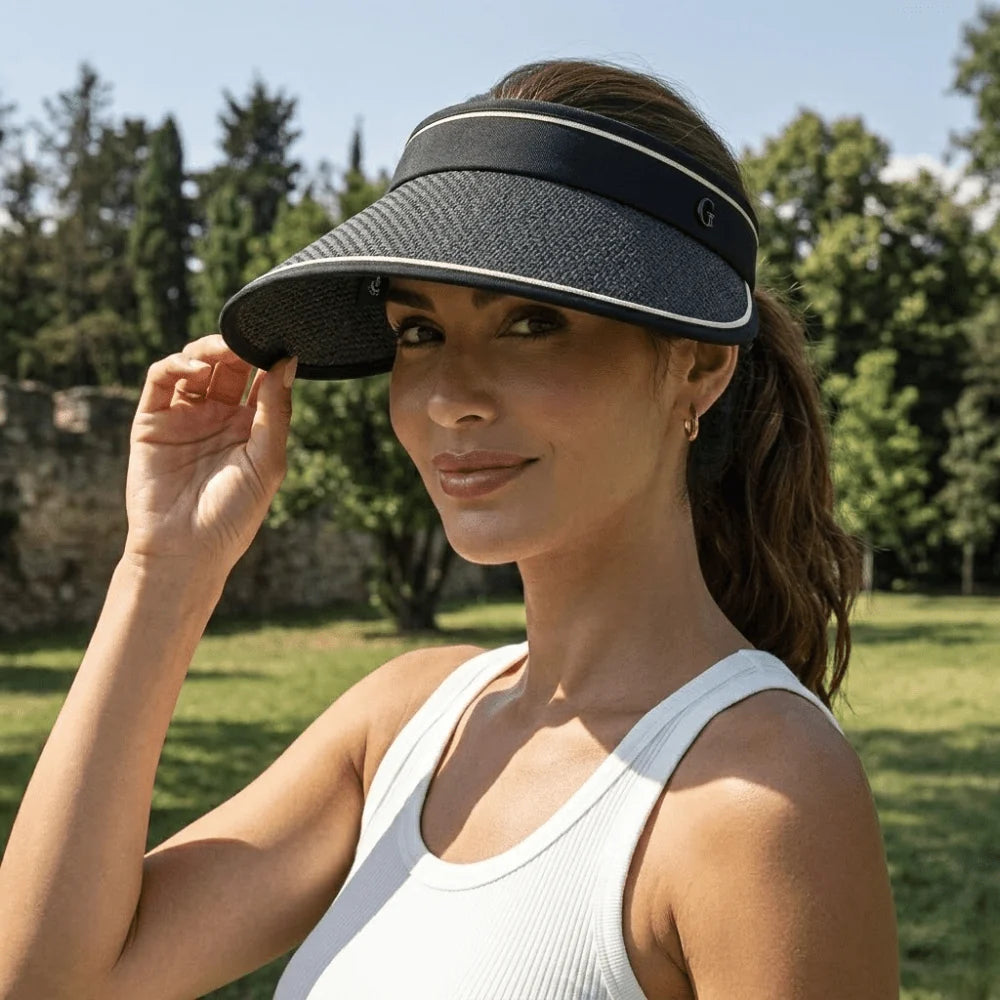 Lightweight Soleil Sun Hat with a wide brim for women, offering stylish UV protection and comfort for sunny days outdoors. 4