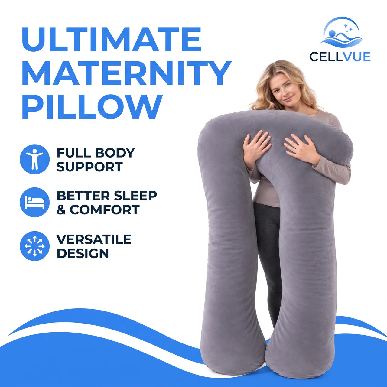 U Shaped Body Pillow for Sleeping & Relaxation
