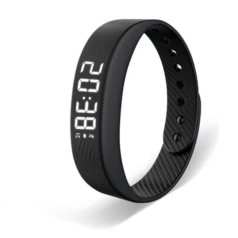 Vibrating Silent Alarm Bracelet with adjustable fit and rechargeable battery, designed for comfortable sleep at home or while traveling. 0