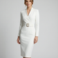 Autumn Elegance Midi Dress – Flattering Waist Design for Chic Cocktail Gatherings
