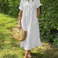 Casual Striped Button-Front Midi Dress for Easy Daytime Style