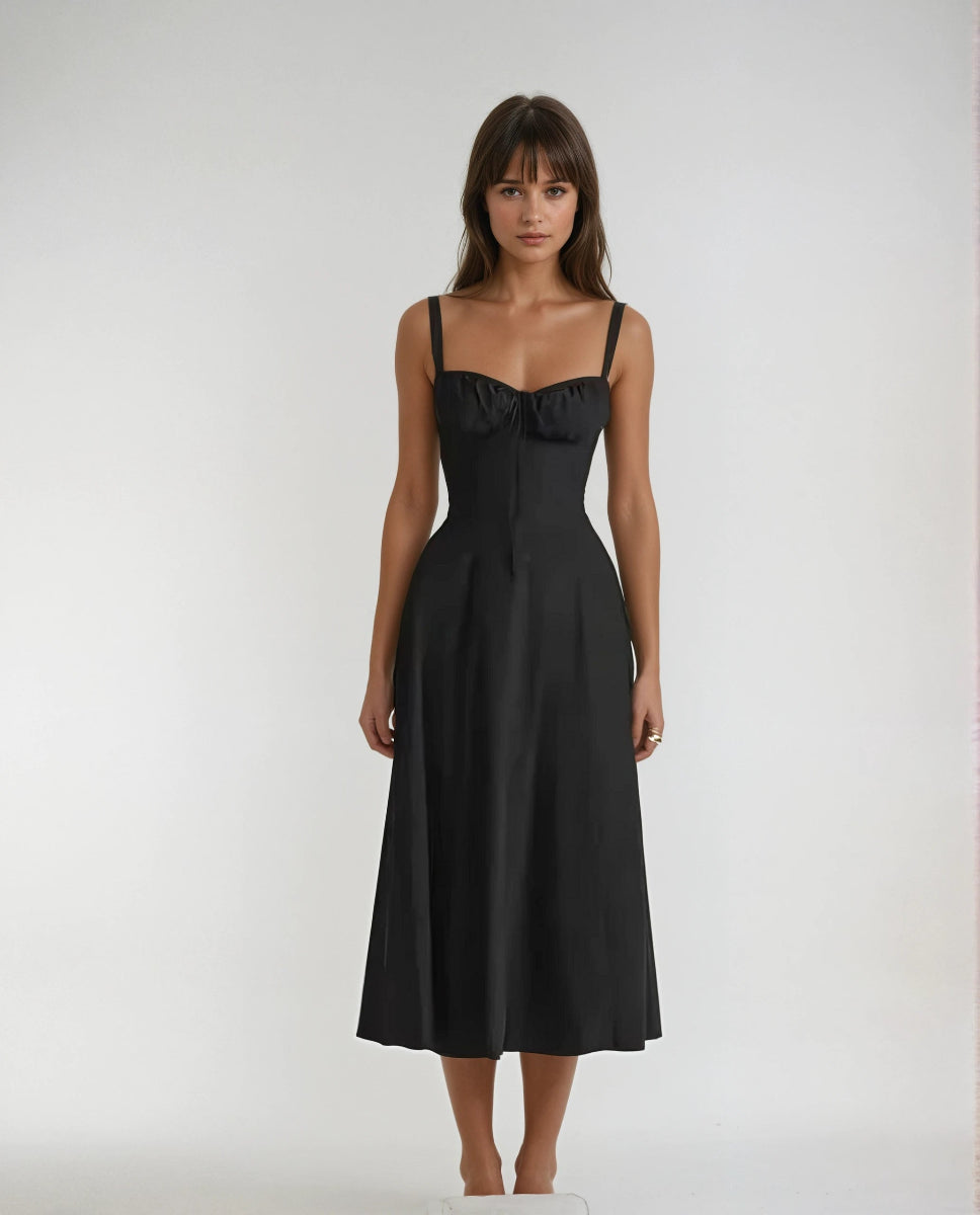 Catherine Corset Midi Dress Romantic Silhouette