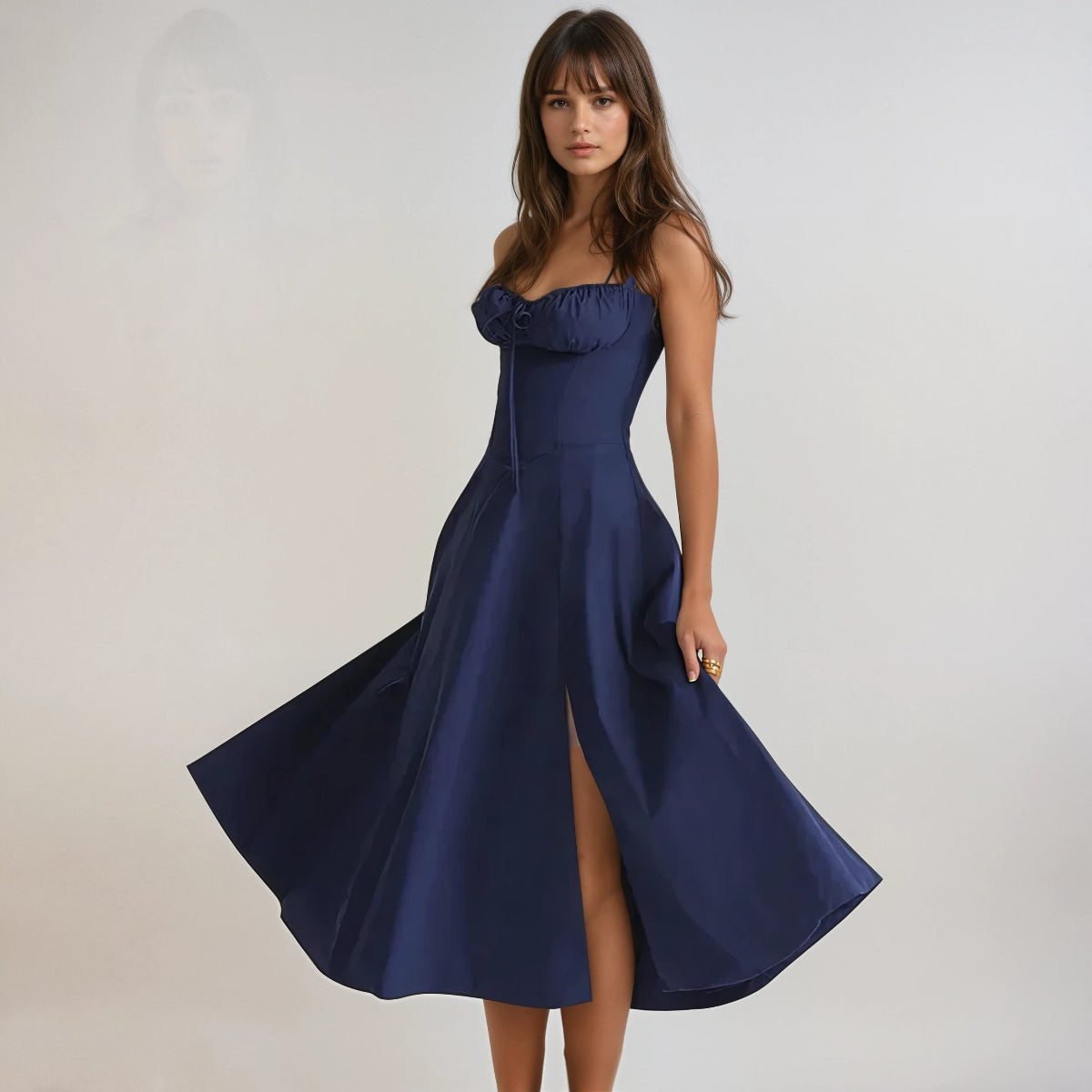 Catherine Corset Midi Dress Romantic Silhouette