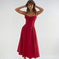 Catherine Corset Midi Dress Romantic Silhouette