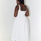 Celeste Charm Sleeveless Midi Dress Square Neckline
