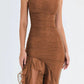 Charlotte Mesh Short Sleeve Midi Dress For Evening