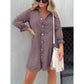 Chic Mini Dress – Stylish Lantern Sleeve A-Line for Effortless Autumn & Spring Looks