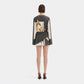 Constance Botanical Print Twist Mini Dress