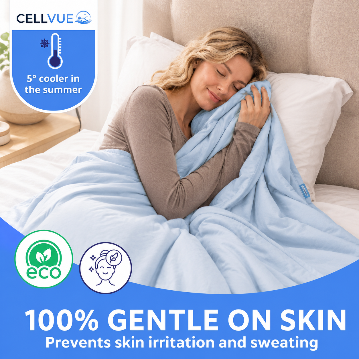 Cooling Summer Blanket – Breathable & Lightweight for Warm Nights