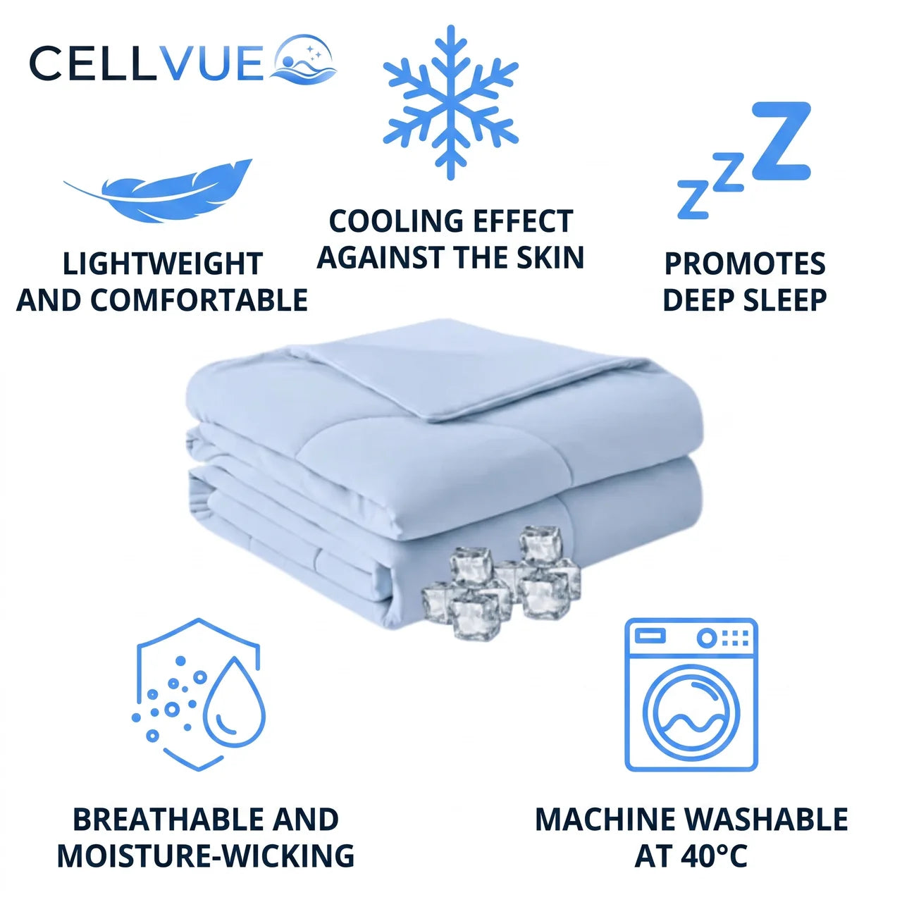 Cooling Summer Blanket – Breathable & Lightweight for Warm Nights