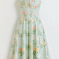 Dahlia Floral Jacquard Midi Dress Bustier Bodice