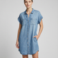 Denim Shirt Dress – Relaxed Fit with Practical Pockets