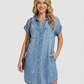 Denim Shirt Dress – Relaxed Fit with Practical Pockets