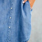Denim Shirt Dress – Relaxed Fit with Practical Pockets