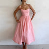 Elegant A-Line Cocktail Midi Dress