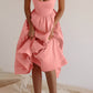 Elegant A-Line Cocktail Midi Dress