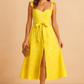 Elegant Sleeveless Long Ruffle Summer Dress | Refined Women's Wear
