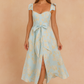 Elegant Sleeveless Long Ruffle Summer Dress | Refined Women's Wear