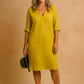 Elegant V-Neck Sleeveless Midi Dress | Refined Women's Wear