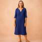 Elegant V-Neck Sleeveless Midi Dress | Refined Women's Wear