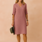 Elegant V-Neck Sleeveless Midi Dress | Refined Women's Wear