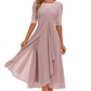 Feminine A-Line Summer Midi Dress for Refined Daytime Occasions
