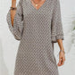 Floral Elegance Double-Layer Dress – Playful Flare Sleeves for Summer Gatherings