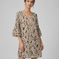 Floral Elegance Double-Layer Dress – Playful Flare Sleeves for Summer Gatherings