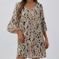 Floral Elegance Double-Layer Dress – Playful Flare Sleeves for Summer Gatherings