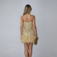 Glamorous Fringe Feather Mini Party Dress for Evening Celebrations