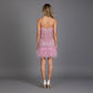 Glamorous Fringe Feather Mini Party Dress for Evening Celebrations