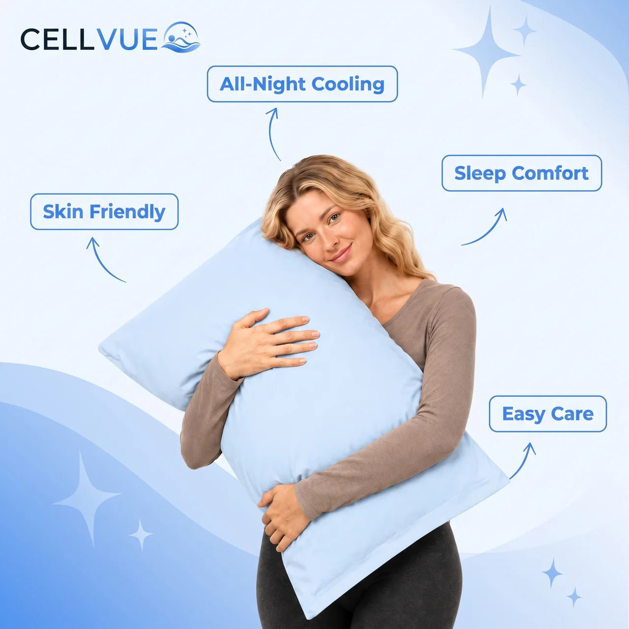 Ice Cooling Pillowcase - Skin-Friendly & Machine Washable Pillow Cases