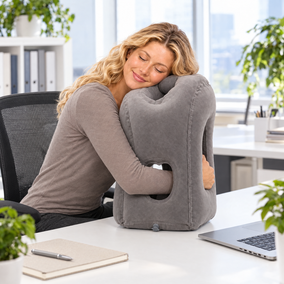 Inflatable Adjustable Travel Neck Pillow for Comfort 3