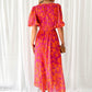 Light Summer Floral Midi Dress For Summer Wear
