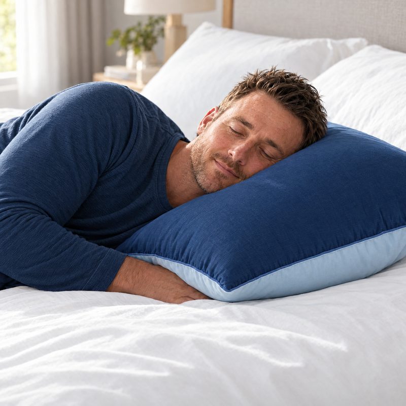 Medium Support Cotton Bed Pillow for Balanced Comfort