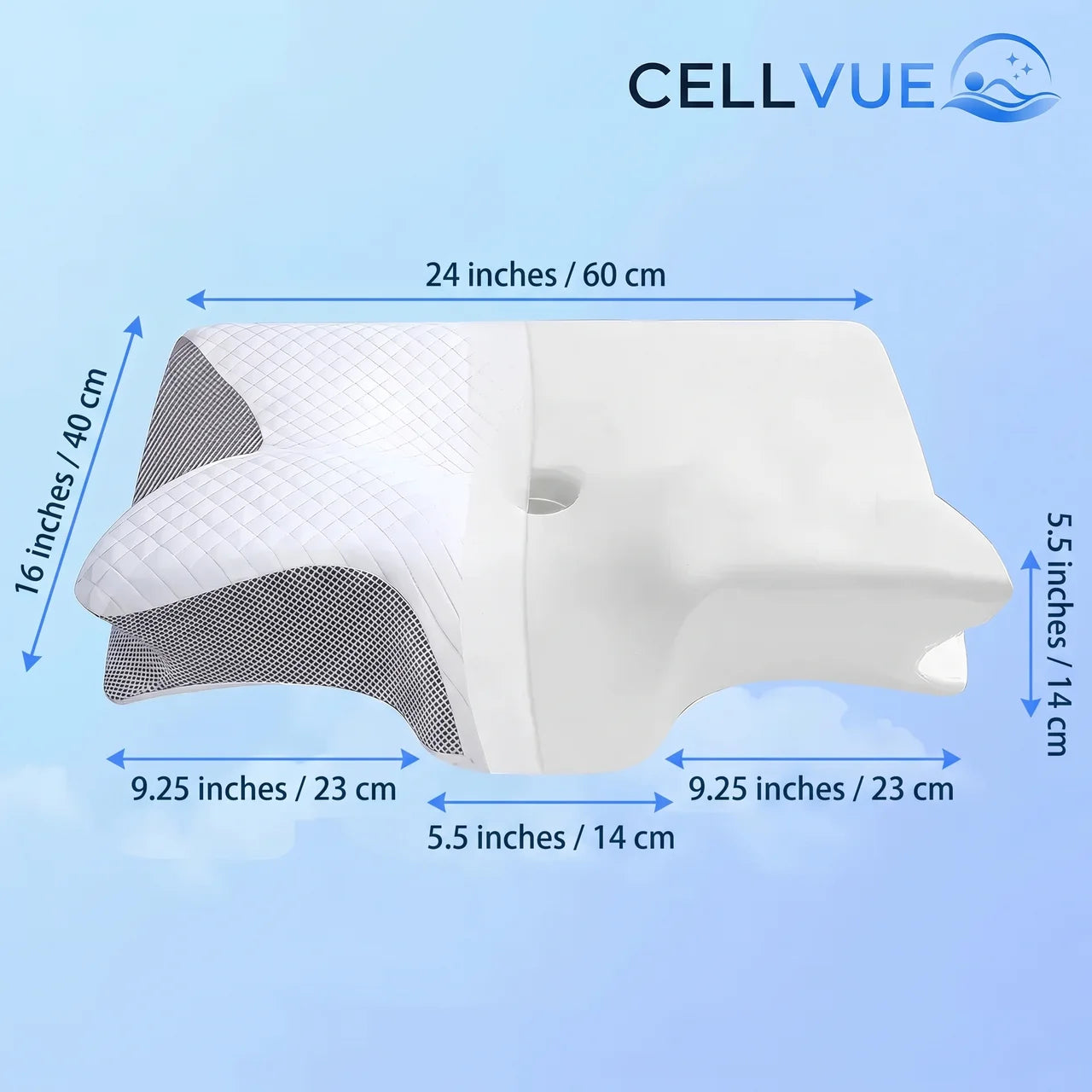 Memory Foam Contour Pillow for Comfortable Sleep