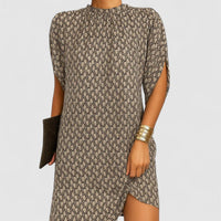 Minimalist Loose-Fit Shift Mini Dress for Easy Summer Days