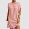 Minimalist Loose-Fit Shift Mini Dress for Easy Summer Days