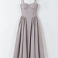 Odette Bustier Corset Midi Dress With Pleats