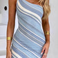One-Shoulder Pleated Mini Dress