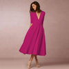 Refined Fitted Ivoire Midi Dress for Polished Daytime Events
