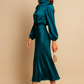 Refined High-Waist Midi Dress for Elegant Daytime Occasions