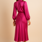Refined High-Waist Midi Dress for Elegant Daytime Occasions
