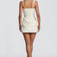 Ruched Bodycon Mini Dress With Structured Bodice