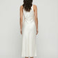 Sleeveless Cowl Neck Satin Slip Midi Dress